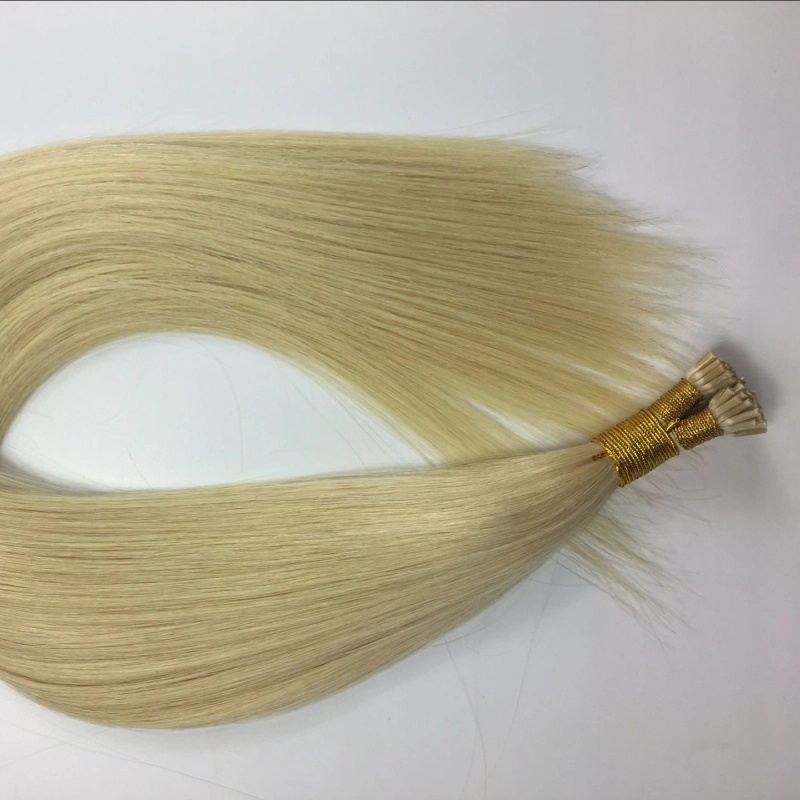 EMEDA wholesale Russia raw human hair blonde keratin i tip hair extensions HJ 048